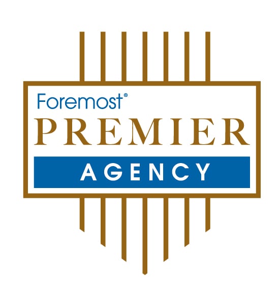 Foremost Premier Agency Badge in Blue and Gold