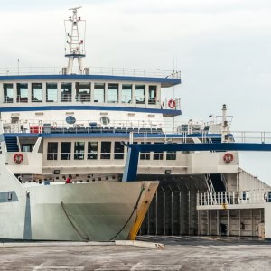 Passenger ferry docked